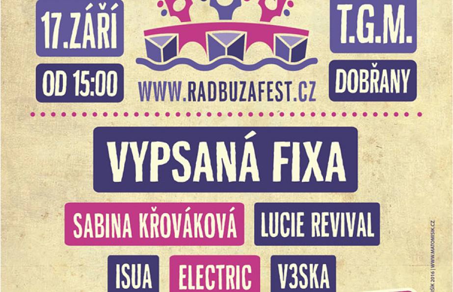 Radbuza fest Dobřany 2016 Pozvánka
